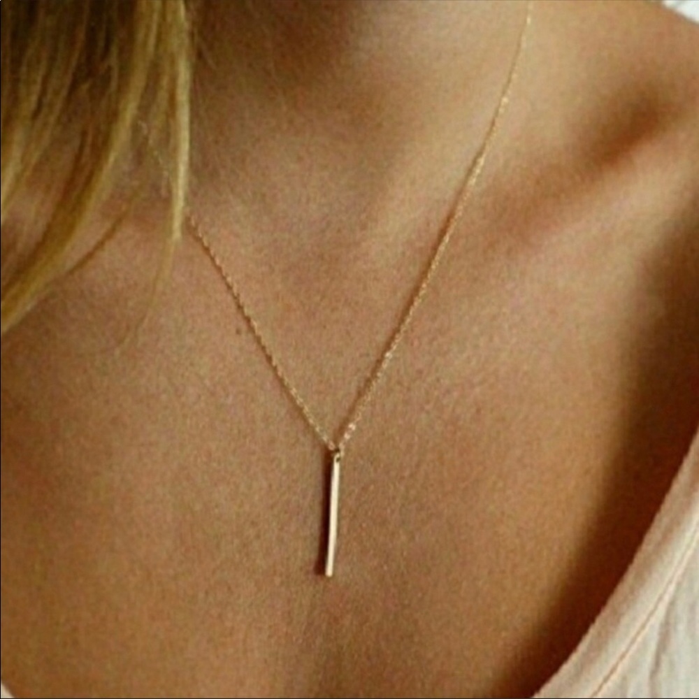 Bar Pendant Adjustable Necklace with Balance Card - Picture 2 of 3
